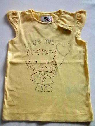 Tričko s obľúbenou hello kity pre 3-4 r. slečnu, okay,104