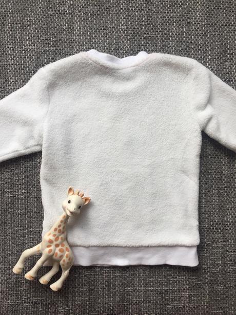 Chlpatá mikina bez kapucne pre dievča 92, h&m,92