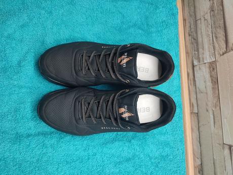 Skechers 38 - dámske čierne kožené našuchovacie, skechers,38