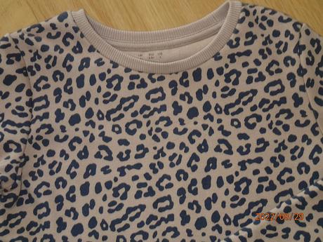 Teplé trigrikové šaty-tunika +čierne legíny zatepl, f&f,122