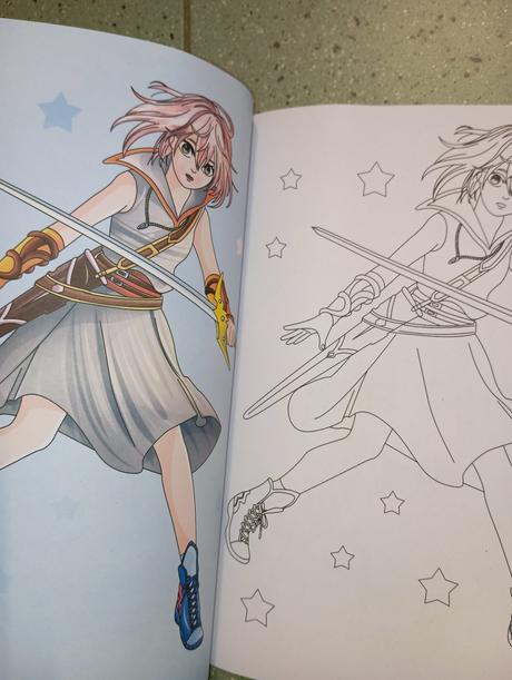 Manga omaľovánka color action, 