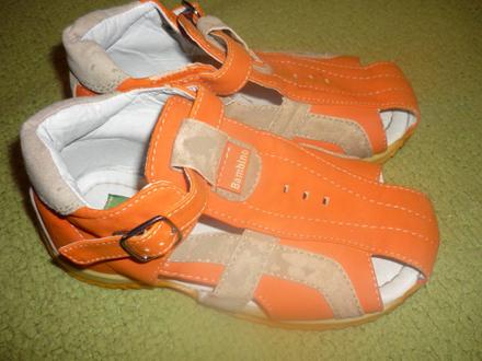 Sandálky kožené, bambino,27