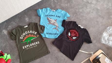 5ks tričko h&m 122/128 premieňacie, h&m,122