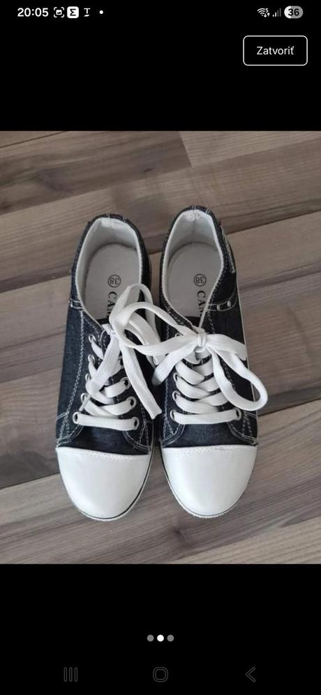Riflove tenisky na platforme, gina,37