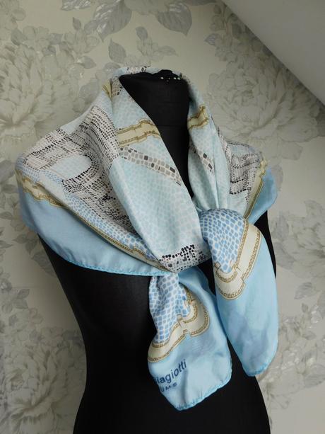 Laura biagiotti luxusna hodvabna šatka, l