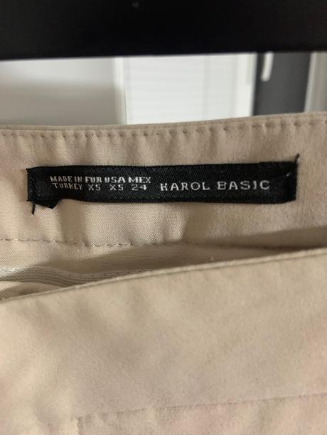 Business béžové nohavice, xs