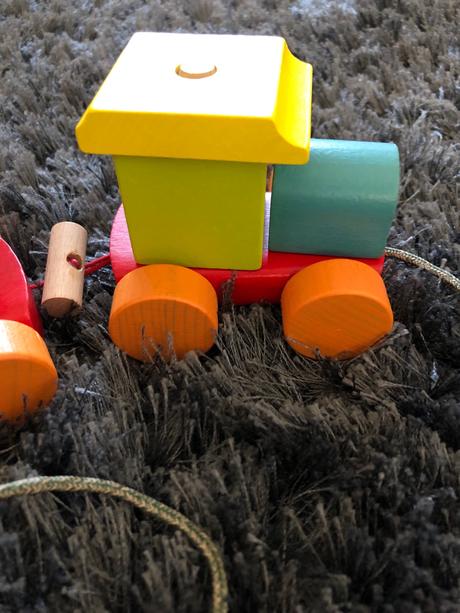 Drevený vláčik skladačka, 