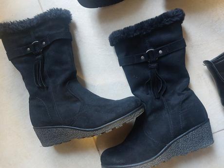 Vyteplene cizmy na nohu 35, 35