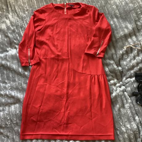 Červené šaty so zipsami, warehouse,38