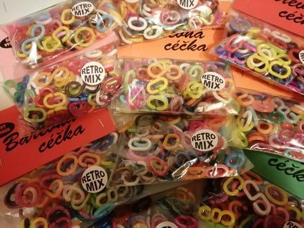 Farebné céčka - retro mix, 
