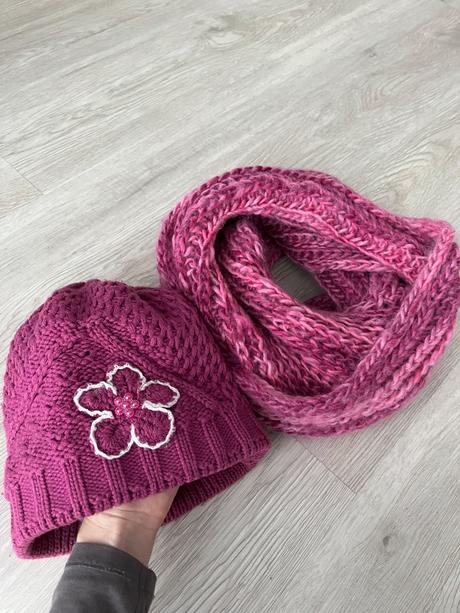 Zateplena čiapka + šál, 