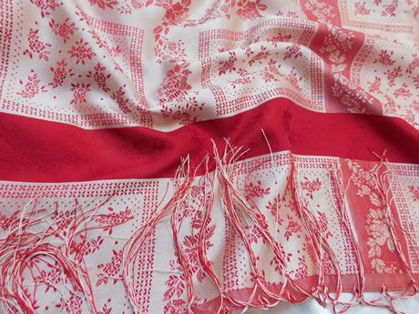 Austria look trachten hodvabna šatka ku kroju, l