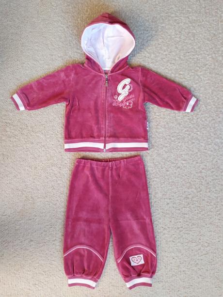 Zamatová tepláková súprava -tepláky+mikina veľ. 80, 80