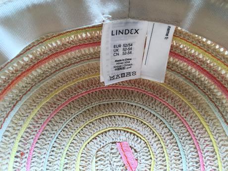Slamený klobúk lindex 52/54, lindex,54