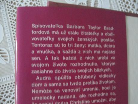 Barbara taylor bradfordová - sila vôle,