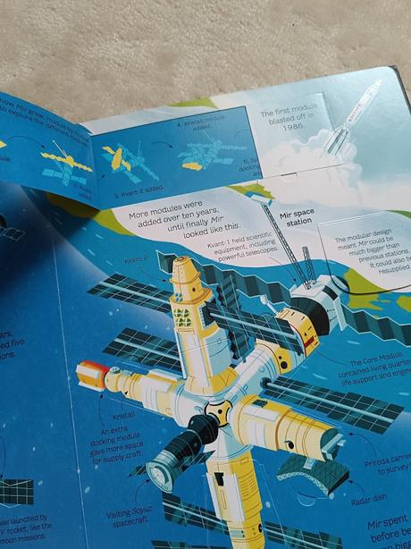 Kniha interaktivna space stations,