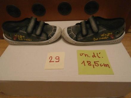 Tenisky č.29, so zapínaním na suchý zips , deichmann,29