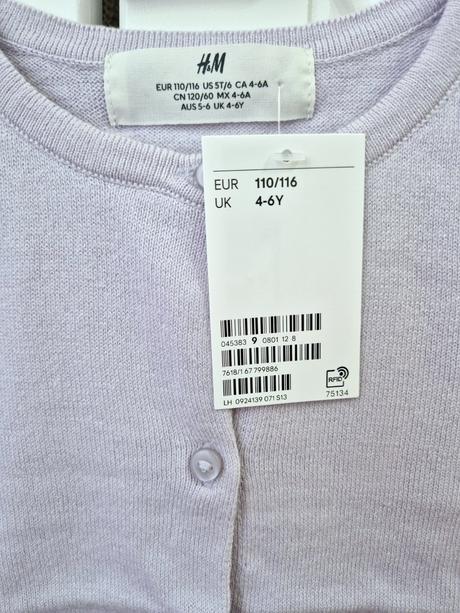 Dievčenský svetrík, h&m,110