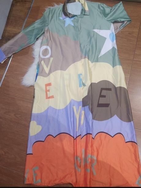 Košeľové maxi šaty, 