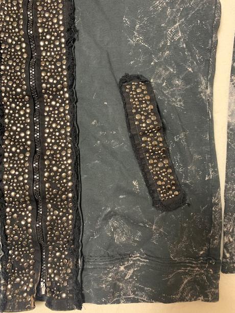 Modrosivá batikovaná tepláková súprava, m