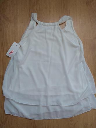 Smotanový top bez rukávov, m