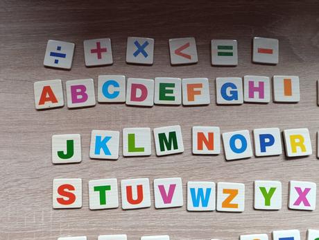 Magnetické čísla, písmená, 