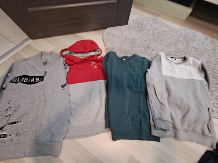 4x chlapčenská mikina, 140