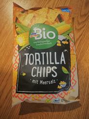DmBio Tortilla čipsy s morskou soľou, 125 g