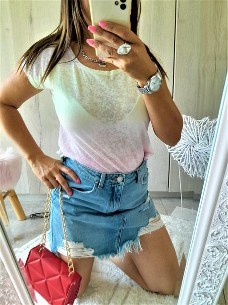 Tričko s ombre efektom-m, m