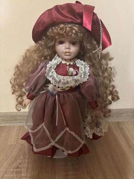 Porcelánová bábika nevesta, 43 cm, perfektný sta,