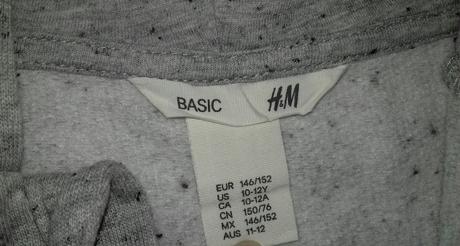 2 mikiny č.140/150, h&m,140