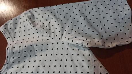 Tričko biele s čiernymi bodkami, nevynosené, reserved,m