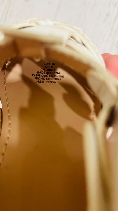 Biele sandále h&m 26, h&m,26