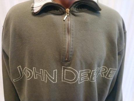 Pánska olivová mikina, john deere, m, m