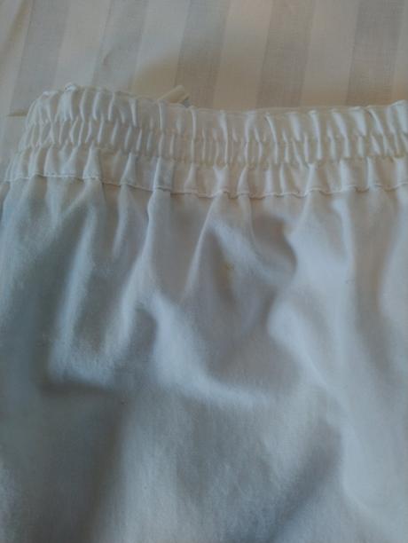 Dámske tenké biele nohavice, poppy, xl