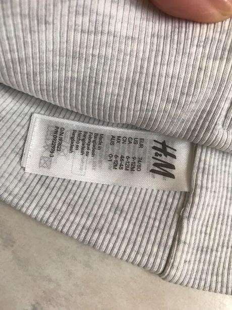 Duplovaná čiapka 74/80, h&m,80