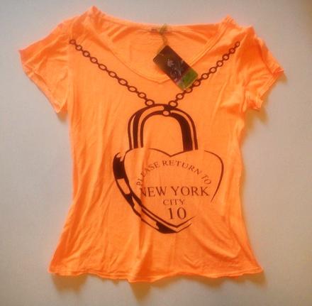 Neonovooranzove damske tricko vel.uni s/m/l, s