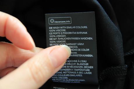 Čierny viskózový top na ramienka, h&m, s, s