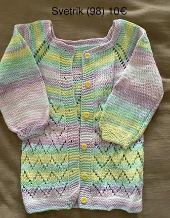 Rucne štrikovaný sveter 98, 98