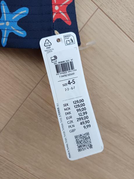 Vedierkový klobúk lindex 4 - 5r, lindex,110