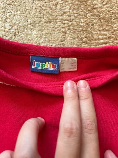 Červené tričko so sloníkmi, lupilu,110