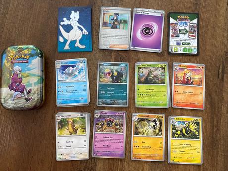 50ks pokemon kariet plus 5 obalov v krabičke,