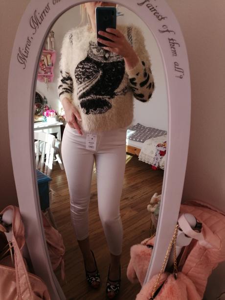 Chlpatý svetrík animal motív, s