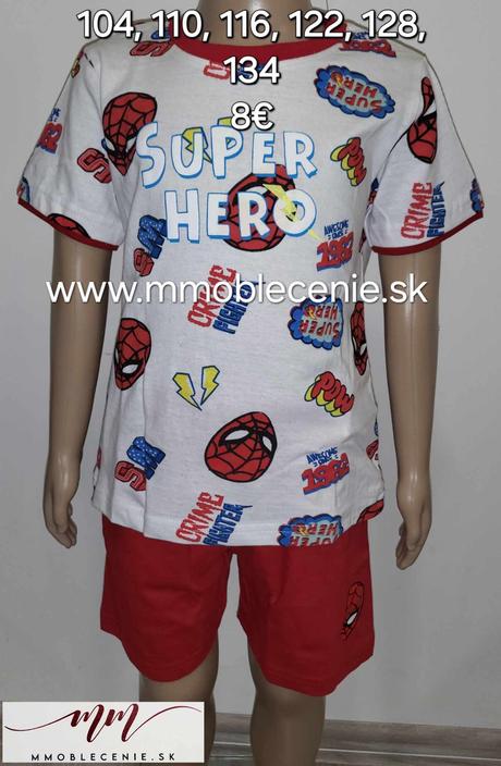 Pyžamo spiderman, disney,104 - 134