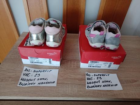 Dievčenské sandále zn.superfit veľ.23, superfit,23