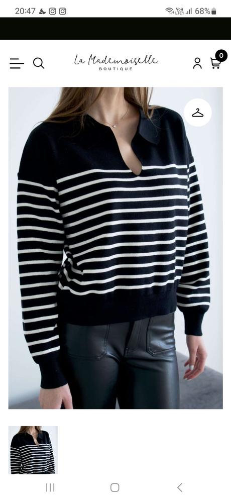 Sveter stripe v, la mademoiselle, 