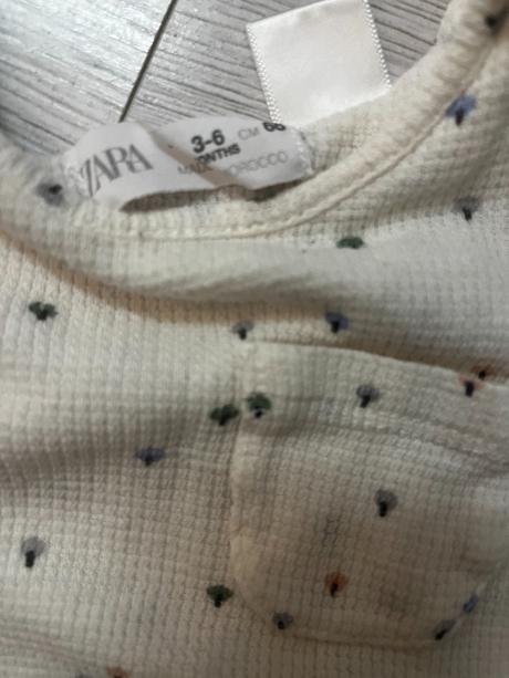 Dlhorukávové body s jemným vzorom, zara,68