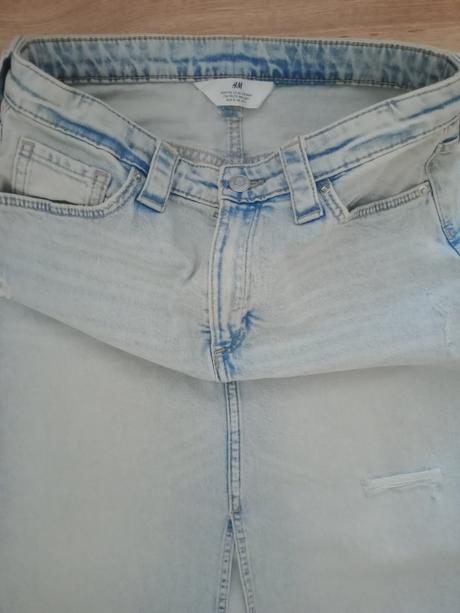 Riflová sukňa, h&m,170