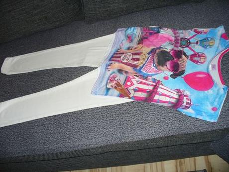 Skiny rifle s tričkom 140, denim co,140