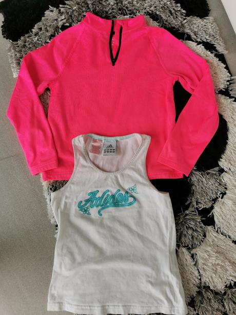 Tričko+mikina zn. adidas vek 6-7r., adidas,122